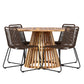 Lumpur Rund Dining Set - Pakke med 4