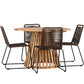 Lumpur Rund Dining Set - Pakke med 4