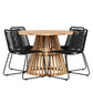 Lumpur Rund Dining Set - Pakke med 4