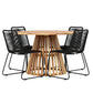 Lumpur Rund Dining Set - Pakke med 4