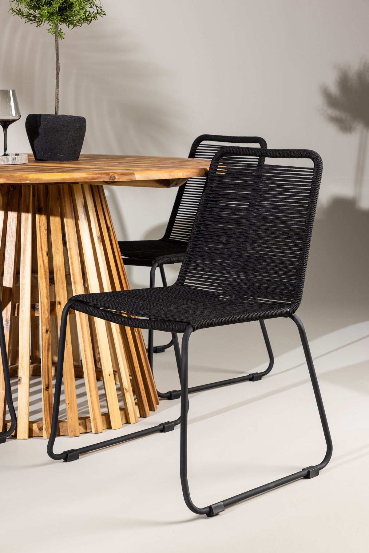 Lumpur Rund Dining Set - Pakke med 4