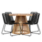 Lumpur Rund Dining Set - Pakke med 4