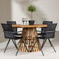 Lumpur Rund Dining Set - Pakke med 4