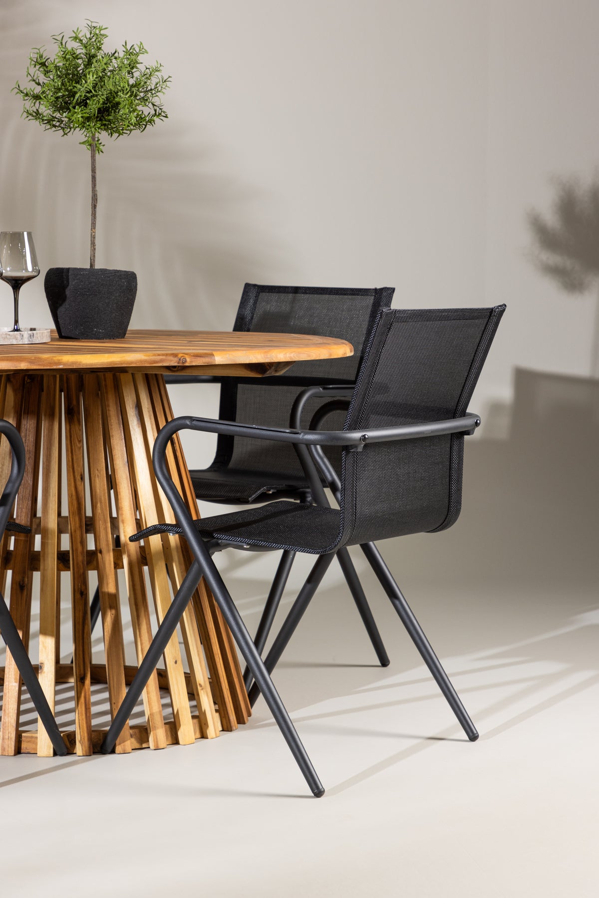 Lumpur Rund Dining Set - Pakke med 4