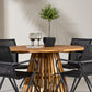 Lumpur Rund Dining Set - Pakke med 4